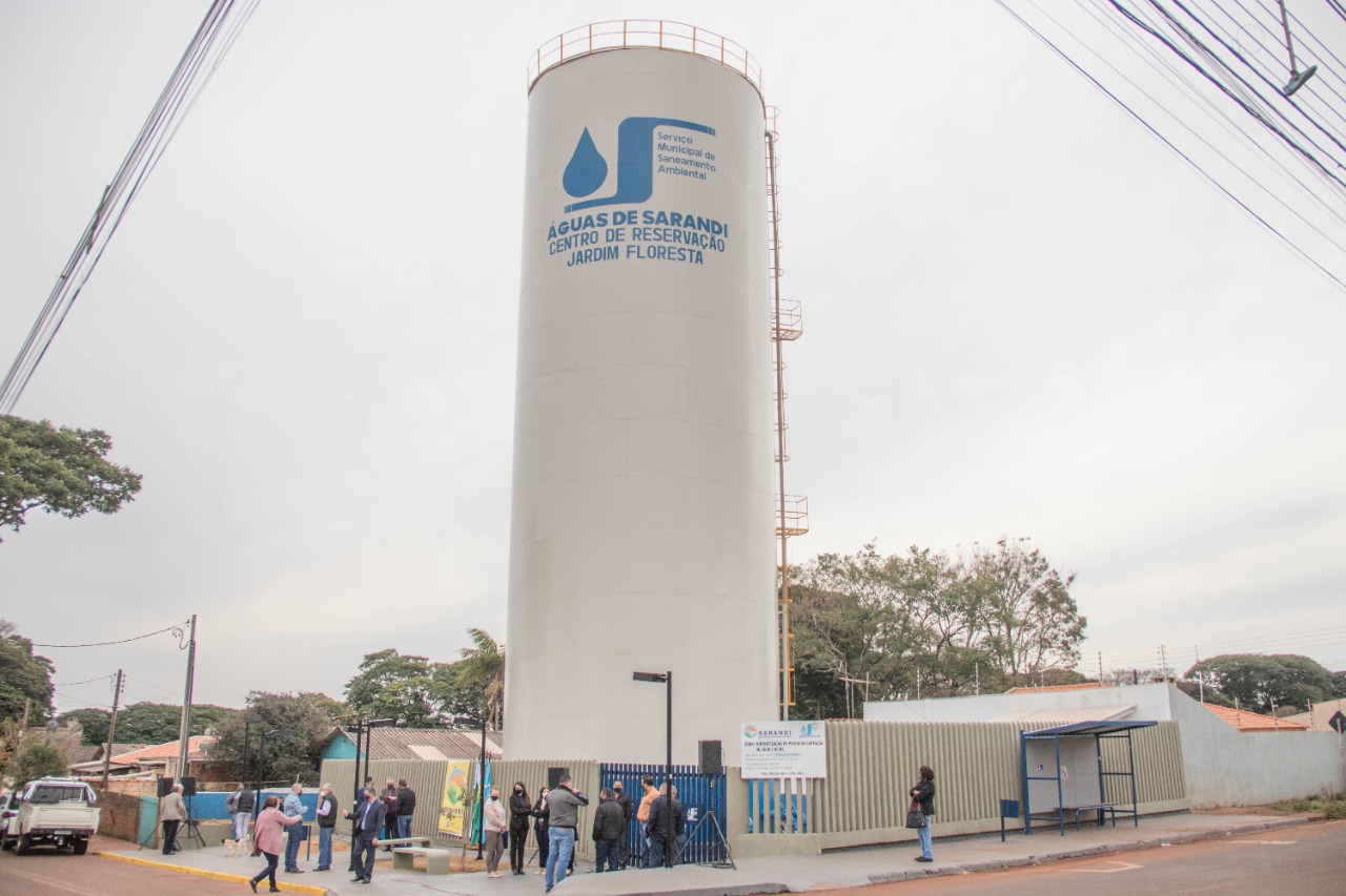 Prefeitura de Sarandi realiza inauguração de ampliação do Reservatório do Poço Conjunto Floresta